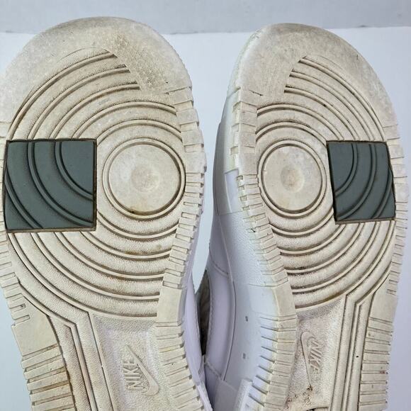 Nike Air Force 1 Pixel SE Zebra Sneakers Low Top Platform Womens Sz 7 White Gray - Picture 14 of 16